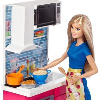 Barbie bábika s nábytkom Kuchynka 2