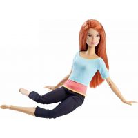 Barbie Panenka v pohybu - Modré triko s oranžovým pruhem 2