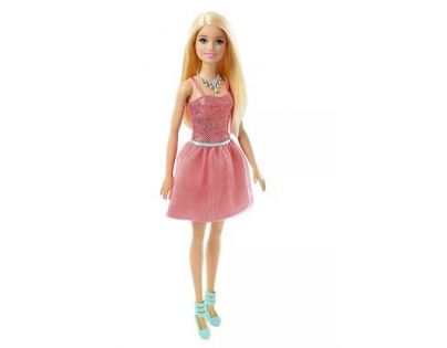 Barbie Bábiky 30 cm v trblietavých šatách Lososová