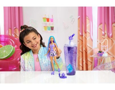 Barbie Pop Reveal Šťavnaté ovocie 147 ml hroznový koktejl fialová