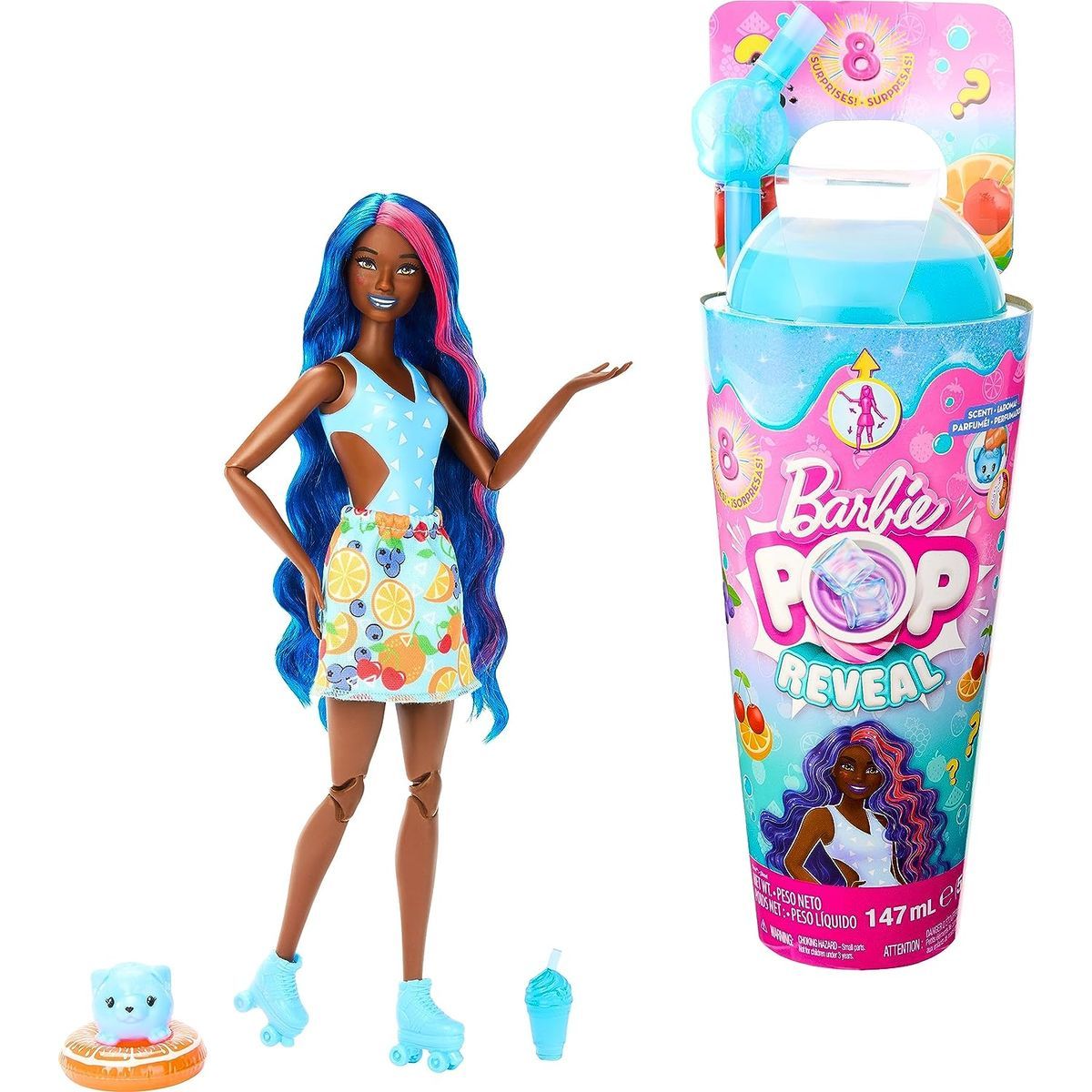 Barbie Pop Reveal Šťavnaté ovocie Ovocný punč