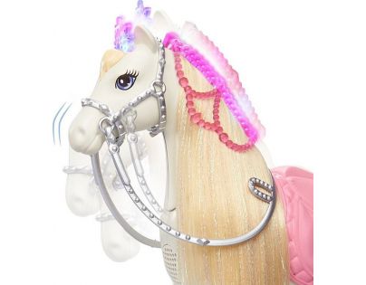 Barbie princezná a kôň so svetlami a zvukmi
