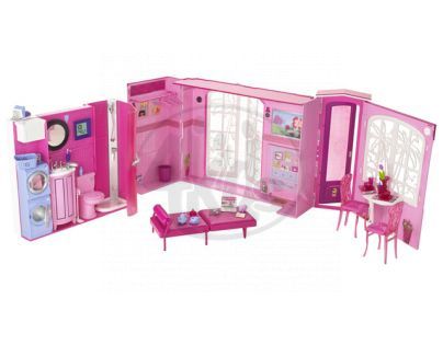 Barbie N6628 - Barbie růžový dům