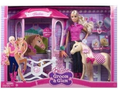 Barbie s koněm a doplňky Mattel N4892