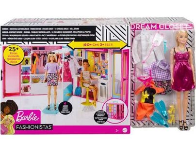 Barbie šatník snov s bábikou