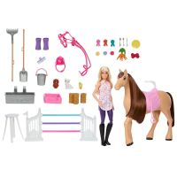 Barbie HXJ44 Stajne s koňom Pepper a bábikou 3