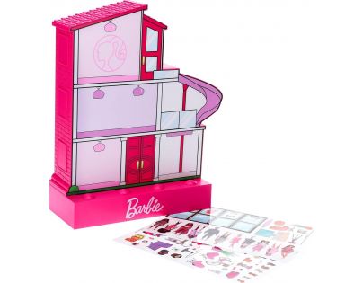 Paladone Barbie svietiaci dom so samolepiekami