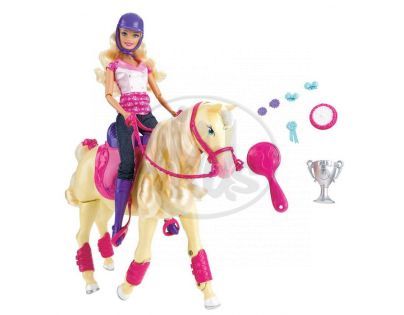 Mattel T2705 - Barbie a kůň šampión