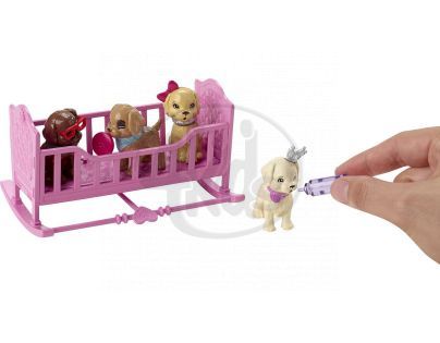 Barbie Štěňátka s postýlkou