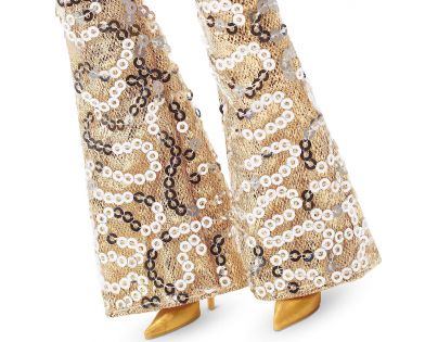 Barbie Ikonický filmový outfit Trblietavý nohavicový overal