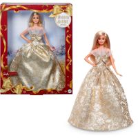 Barbie Vianočná bábika blondínka 2025