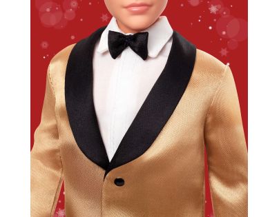 Barbie vianočná bábika ken blond 2025