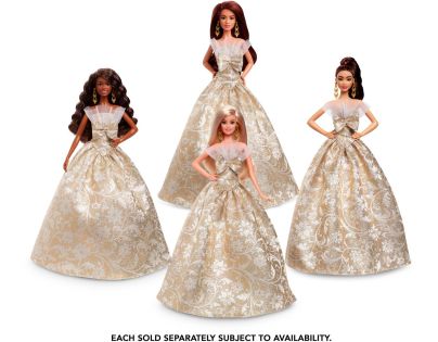 Barbie Vianočná bábika rusovláska 2025