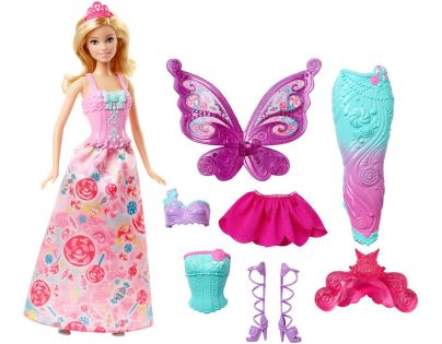 Barbie Víla a pohádkové oblečky 3v1