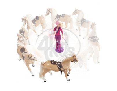 MATTEL Barbie - Barbie a chodící kůň X2630