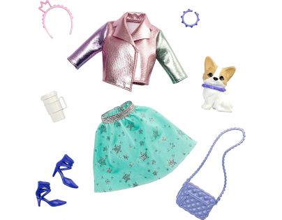 Barbie zvieratko a šaty s doplnkami psík