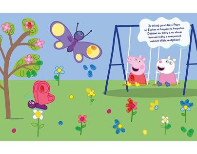Farebné prstíky Prasiatko Peppa