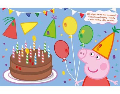 Farebné prstíky Prasiatko Peppa