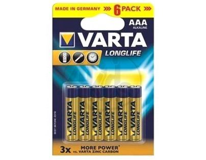 Baterie VARTA Longlife AAA LR03 mikrotužkové 6ks