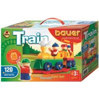 Stavebnice BAUER Train Vláčky 120 dílů 2
