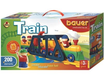 BAUER Stavebnica Train Vláčiky 200 dielov