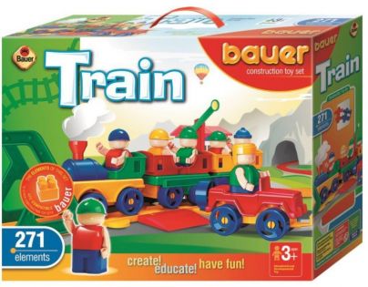 BAUER Stavebnica Train Vláčiky 271 dielov