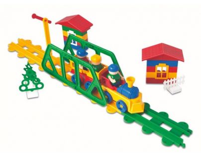 BAUER Stavebnica Train Vláčiky 95 dielov