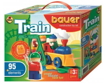 BAUER Stavebnica Train Vláčiky 95 dielov