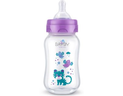 BAYBY Dojčenská fľaša 250ml fialová
