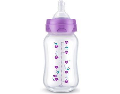 BAYBY Dojčenská fľaša 250ml fialová