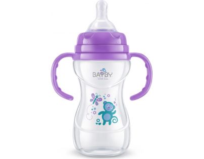 Bayby Kojenecká láhev fialová 240 ml od 6 měsíců