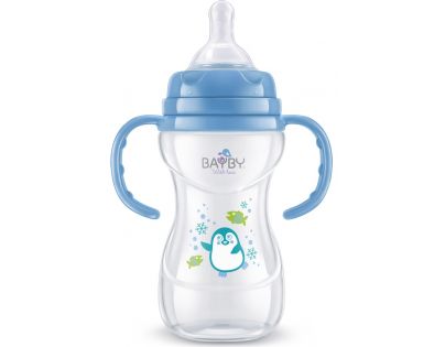 Bayby Kojenecká láhev modrá 240 ml od 6 měsíců