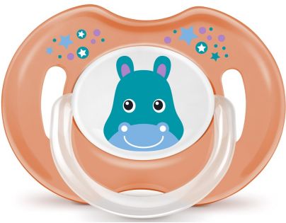 Bayby Ortodontický dudlík s krytem oranžová od 6 měsíců