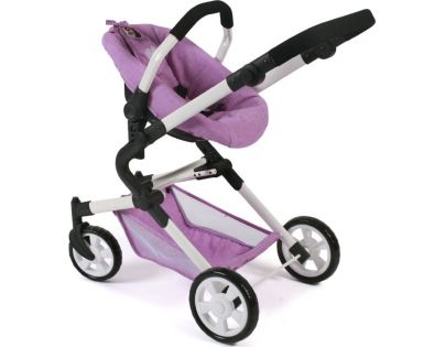 Bayer Chic Kombinovaný kočík pre bábiky 3 v 1 Lia Melange Lilac