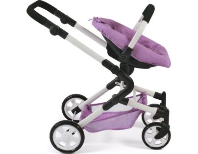 Bayer Chic Kombinovaný kočík pre bábiky 3 v 1 Lia Melange Lilac