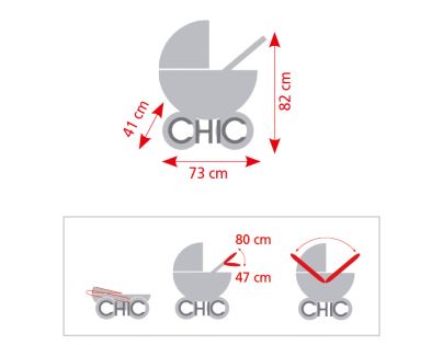 Bayer Chic Dvojkombinácia kočík Mika so vzorom motýlikov