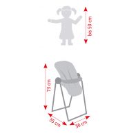 Bayer Chic Jedálenská stolička a nosítko na chrbát so vzorom motýlikov 5