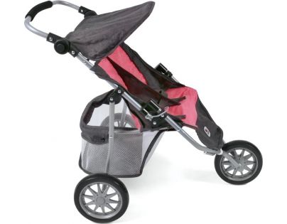 Bayer Chic Kočík pre dvojčatá Jogger sivoružový