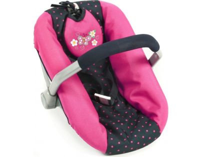Bayer Chic Autosedačka pro panenky - Dots Navy Pink