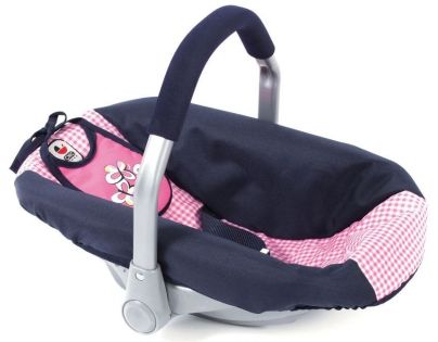 Bayer Chic Autosedačka pro panenky Pink checker