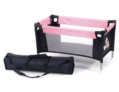 Bayer Chic Cestovná postieľka pink checker