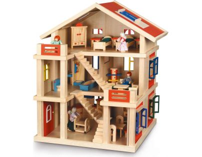 Bayer Chic Domček drevo 3-podlažný 29301