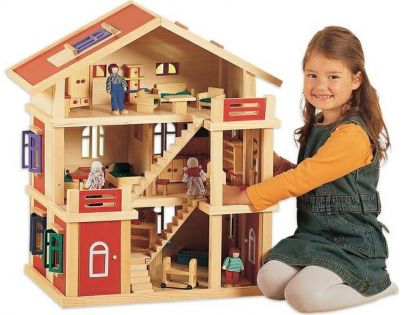 Bayer Chic Domček drevo 3-podlažný 29301