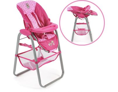 Bayer Chic Jídelní židlička pro panenku Pink Dots
