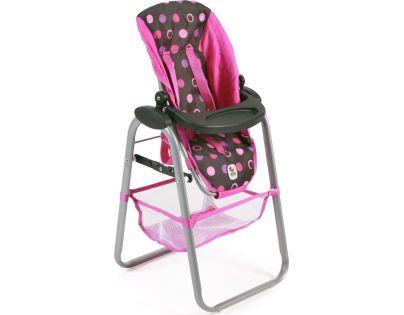 Bayer Chic Jídelní židlička pro panenku Pinky Balls