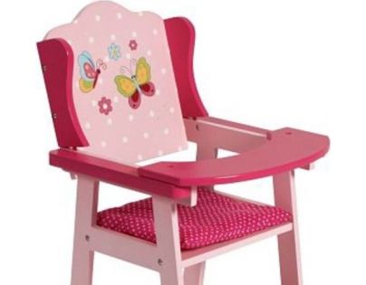 Bayer Chic Stolička pre bábiku drevo rose