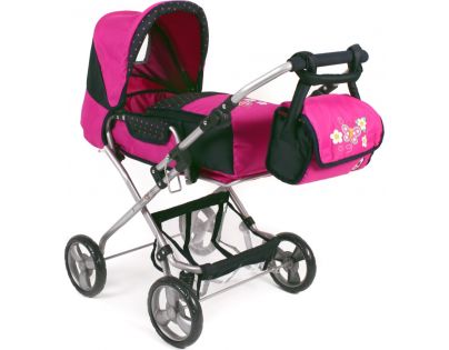 Bayer Chic Kočárek pro panenky Bambina - Dots Navy Pink