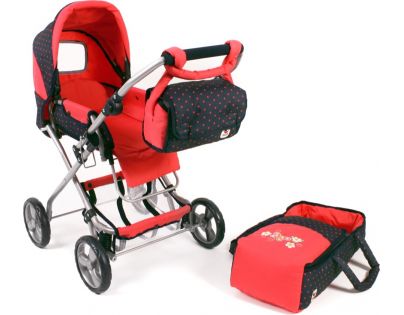 Bayer Chic Kočárek pro panenky Bambina - Red Dots
