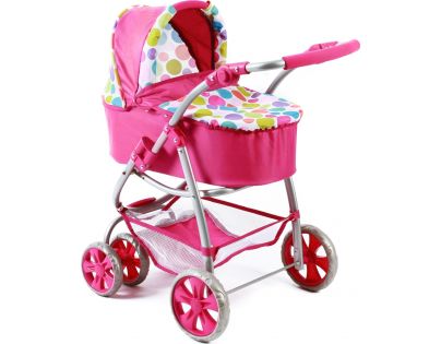 Bayer Chic Kočárek pro panenky Bellina 2v1 - Pinky Bubbles