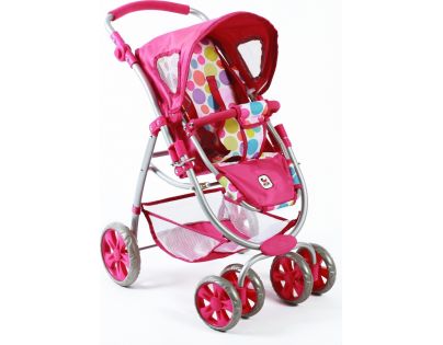 Bayer Chic Kočárek pro panenky Bellina 2v1 - Pinky Bubbles